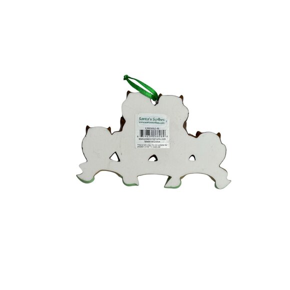 Owl Family of 6 Christmas Ornament on a Branch -Family Gift L 5"X4" Holiday Dec - Picture 2 of 5